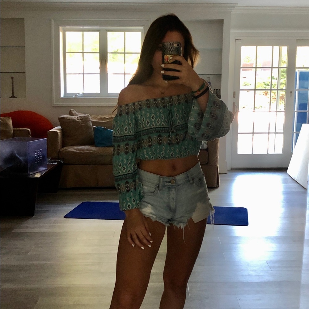 Caren Forbes patterned top